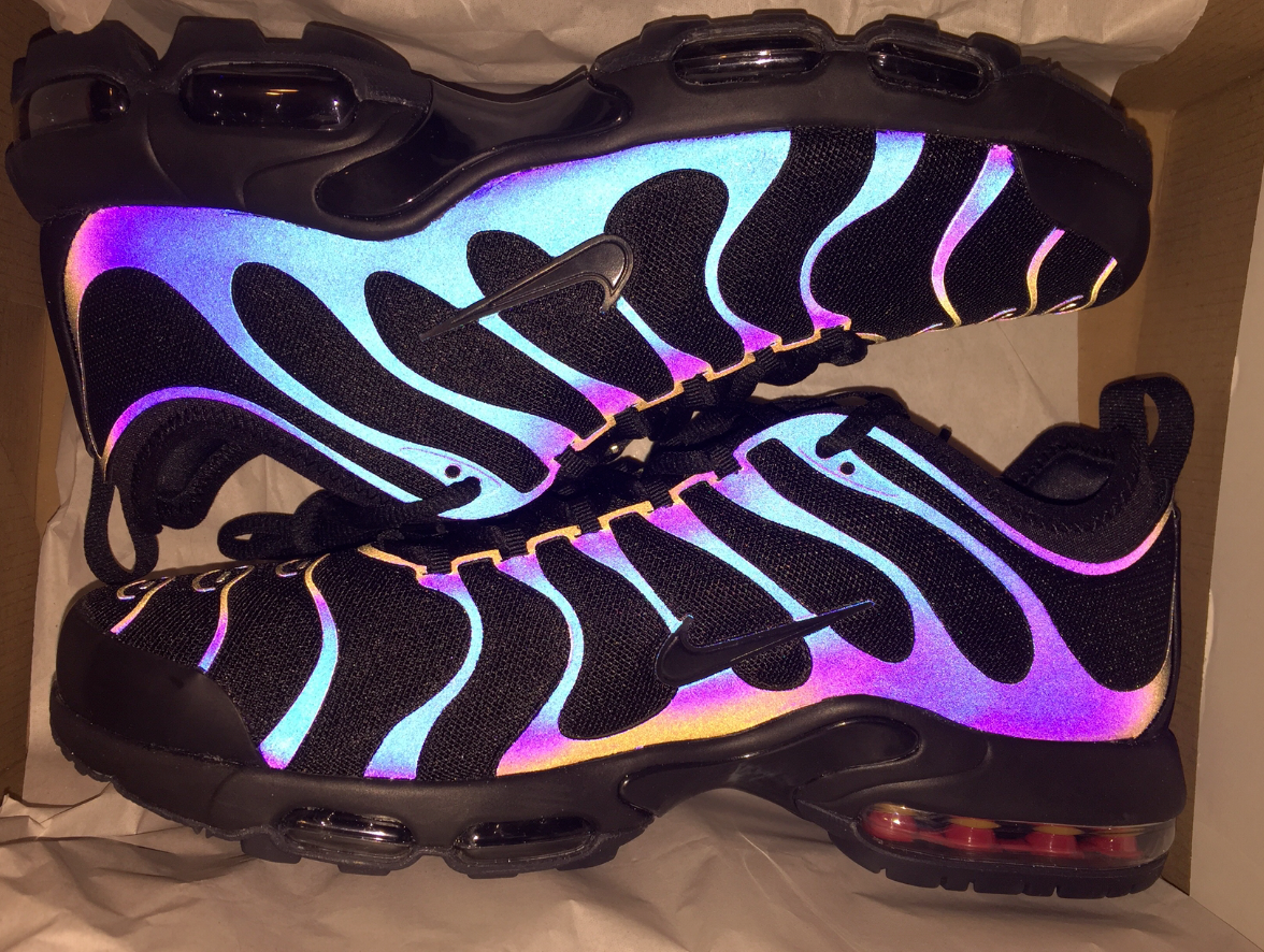 rainbow reflective nike tns